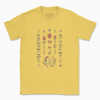 Men's t-shirt "Flowers Minimalism Hygge #3 / Scandinavian style print"