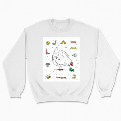 Unisex sweatshirt "Chicken and insects"