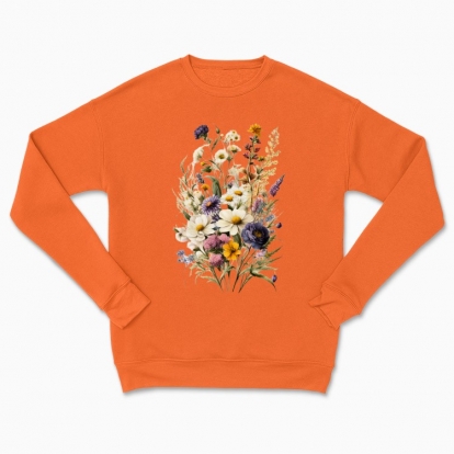 Сhildren's sweatshirt "Flowers / Bouquet of wildflowers / Traditional bouquet"