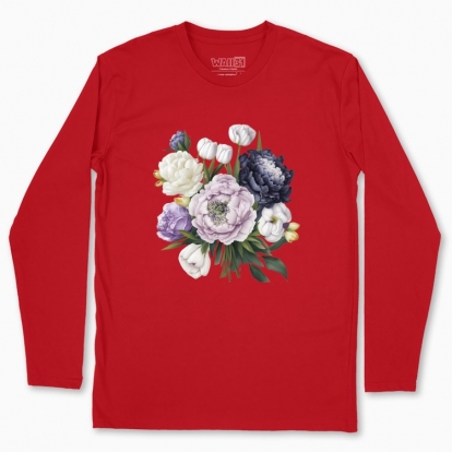 Men's long-sleeved t-shirt "A delicate bouquet of Eustoma"