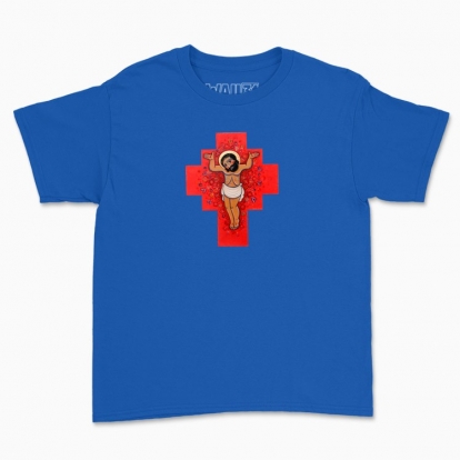 Children's t-shirt "Blooming cross"