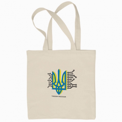 Eco bag "Freedom processor (yellow and blue)"