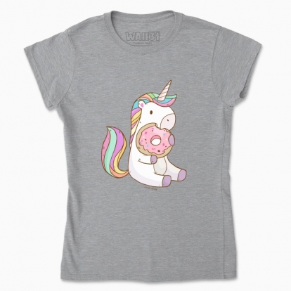 Women's t-shirt "Unicorn with Donut"