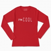 Women's long-sleeved t-shirt "cool pin code"