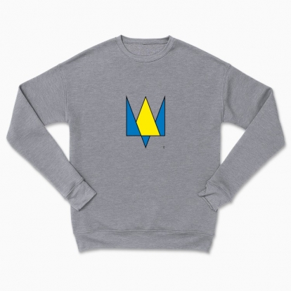 Сhildren's sweatshirt "Trident minimalism (yellow-blue)"
