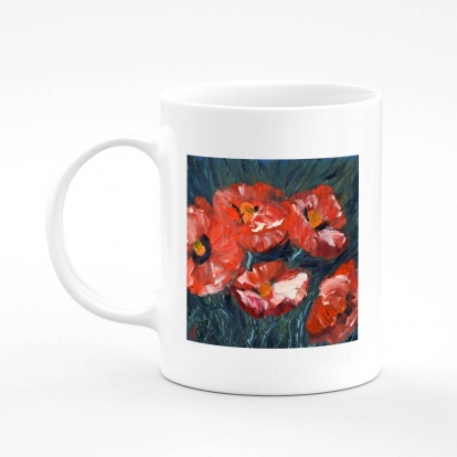 Printed mug "Poppies"