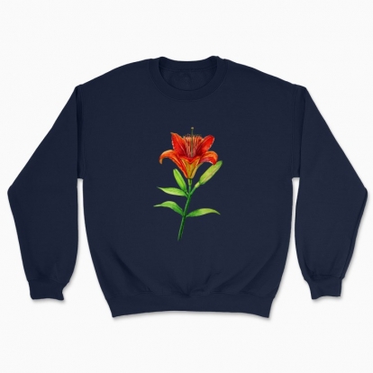 Unisex sweatshirt "My flower: lily"