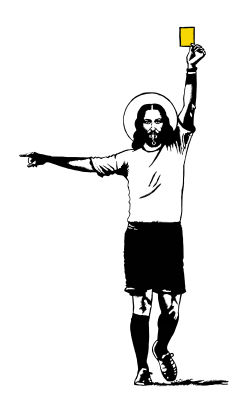 Men's long-sleeved t-shirt "Jesus referee"