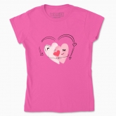 Women's t-shirt "couple hearts"