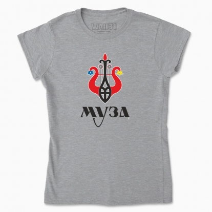 Women's t-shirt "Muse (color background)"