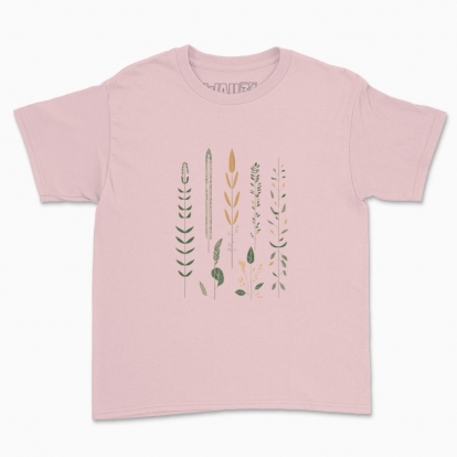 Дитяча футболка "Квіти Мінімалізм Хюгге / Принт в скандинавському стилі"