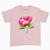 Children's t-shirt "My flower: peony"