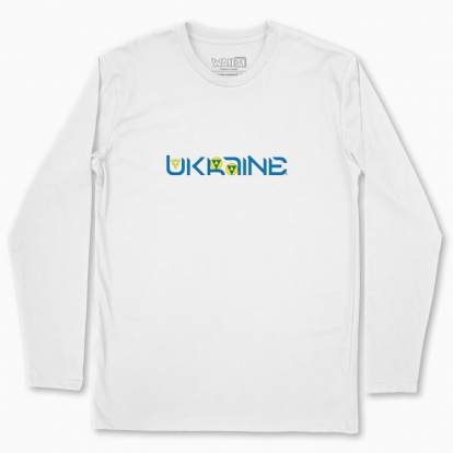 Men's long-sleeved t-shirt "Ukraine (light background)"