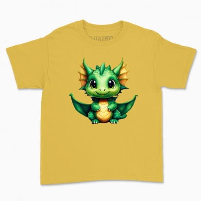Дитяча футболка "Зелений милий дракоша"