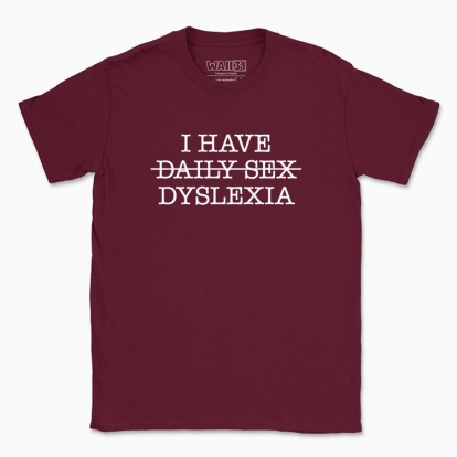 Men's t-shirt "Dyslexia"