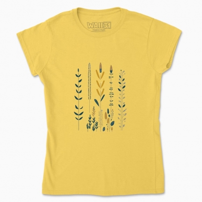 Women's t-shirt "Flowers Minimalism Hygge #2 / Scandinavian style print"