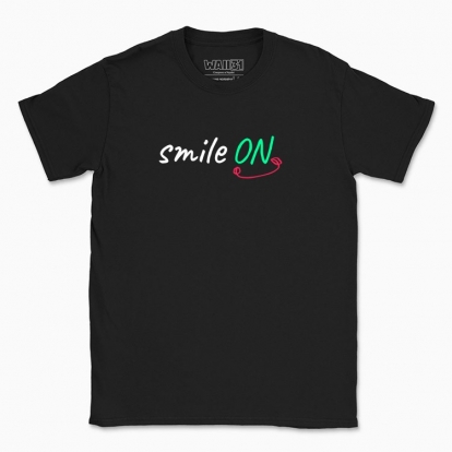 Men's t-shirt "turn on your smile"