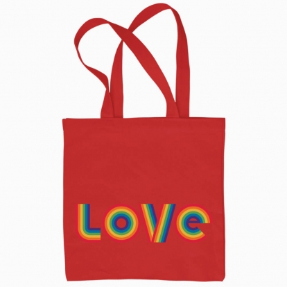 Еко сумка "LOVE райдуга ЛГБТ"