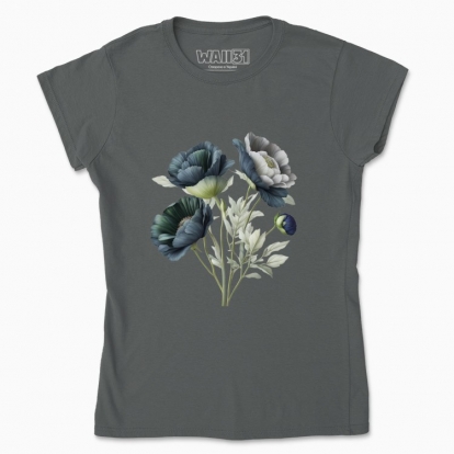 Women's t-shirt "Mystical bouquet of flowers"