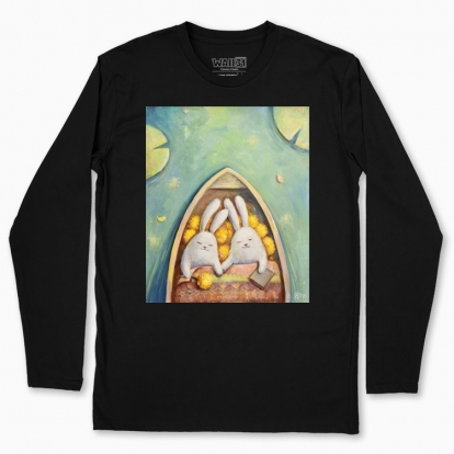 Men's long-sleeved t-shirt "Bunnies. Something about Love"