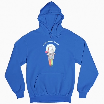 Man's hoodie "Unicorn astronaut"