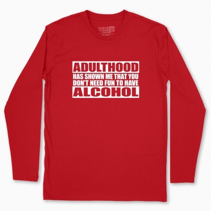 Men's long-sleeved t-shirt "Adulthood"
