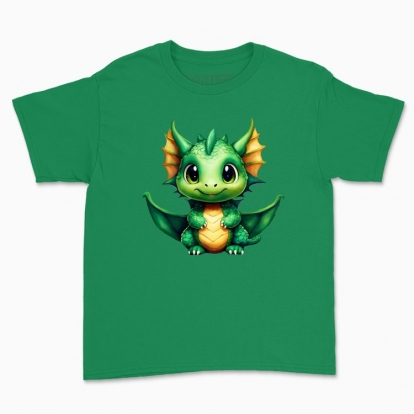 Children's t-shirt "The green sweet dragon"