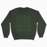 Unisex sweatshirt "Green maple seeds"