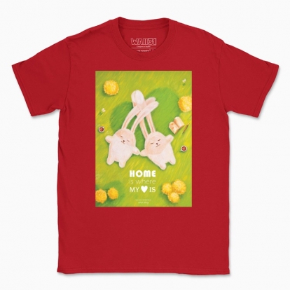 Men's t-shirt "Rabbits. Home is where my heart is"