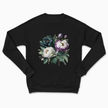 Сhildren's sweatshirt "Peonies / Bouquet of peonies / Dramatic bouquet"