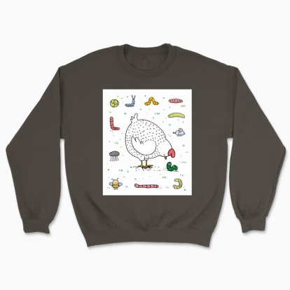 Unisex sweatshirt "Chicken and insects"