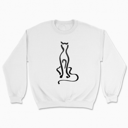 Unisex sweatshirt "The watching cat"
