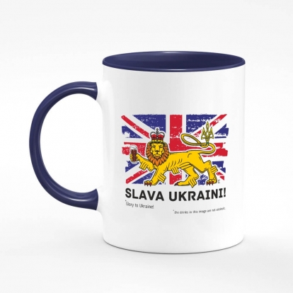 Printed mug "British lion (white background)"