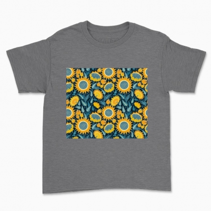 Children's t-shirt "Sunflowers field"