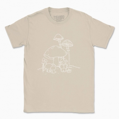 Men's t-shirt "Unicorn Wizard-Mushroomer White"