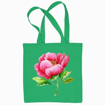 Еко сумка "Моя квіточка: півонія"