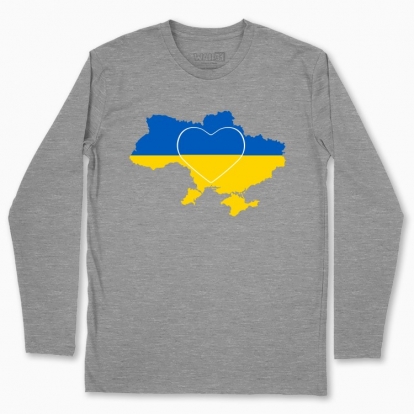 Men's long-sleeved t-shirt "I love Ukraine"