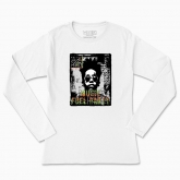 Women's long-sleeved t-shirt "music fuel party"