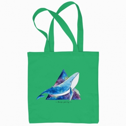 Eco bag "The Whale . Keep going"