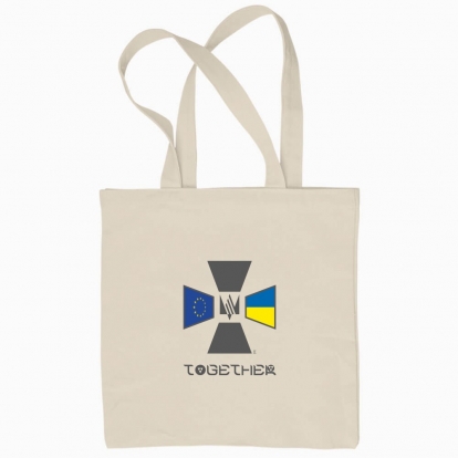 Eco bag "The European Union and Ukraine together! (bag and cup)"