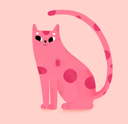 Дитячий світшот "Рожевий кіт"