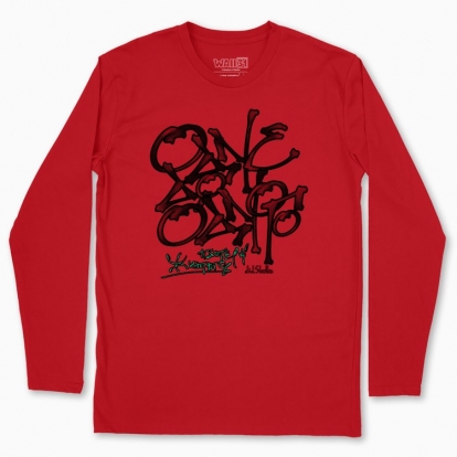 Men's long-sleeved t-shirt "one to another - a pattern of life"