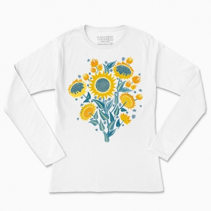 Women's long-sleeved t-shirt "Sunflowers"