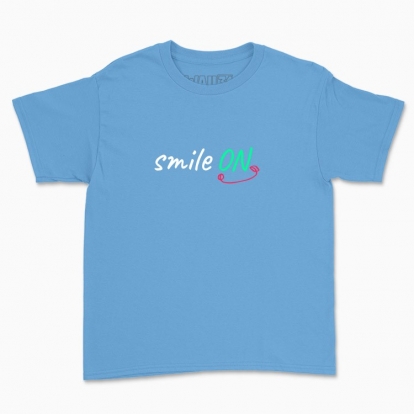 Children's t-shirt "turn on your smile"