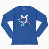 Women's long-sleeved t-shirt "bully cat"