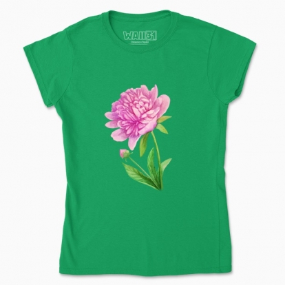 Women's t-shirt "Botany: peony"
