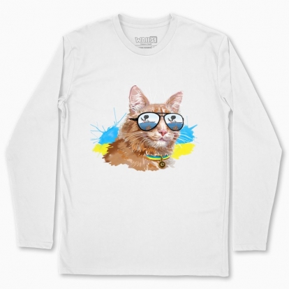 Men's long-sleeved t-shirt "Ukrainian cat"