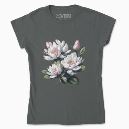 Women's t-shirt "Flowers / Gentle Magnolia / Magnolia flowers"