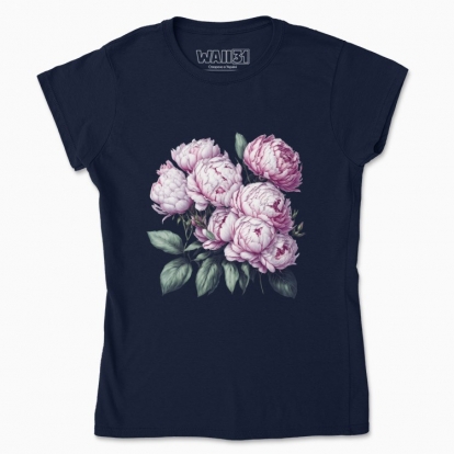 Women's t-shirt "Flowers / Bouquet of peonies / Pink peonies"