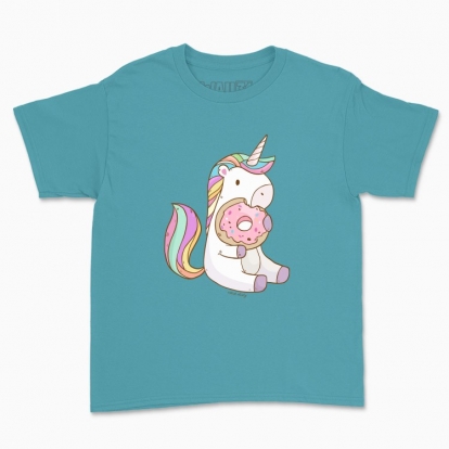 Children's t-shirt "Unicorn with Donut"